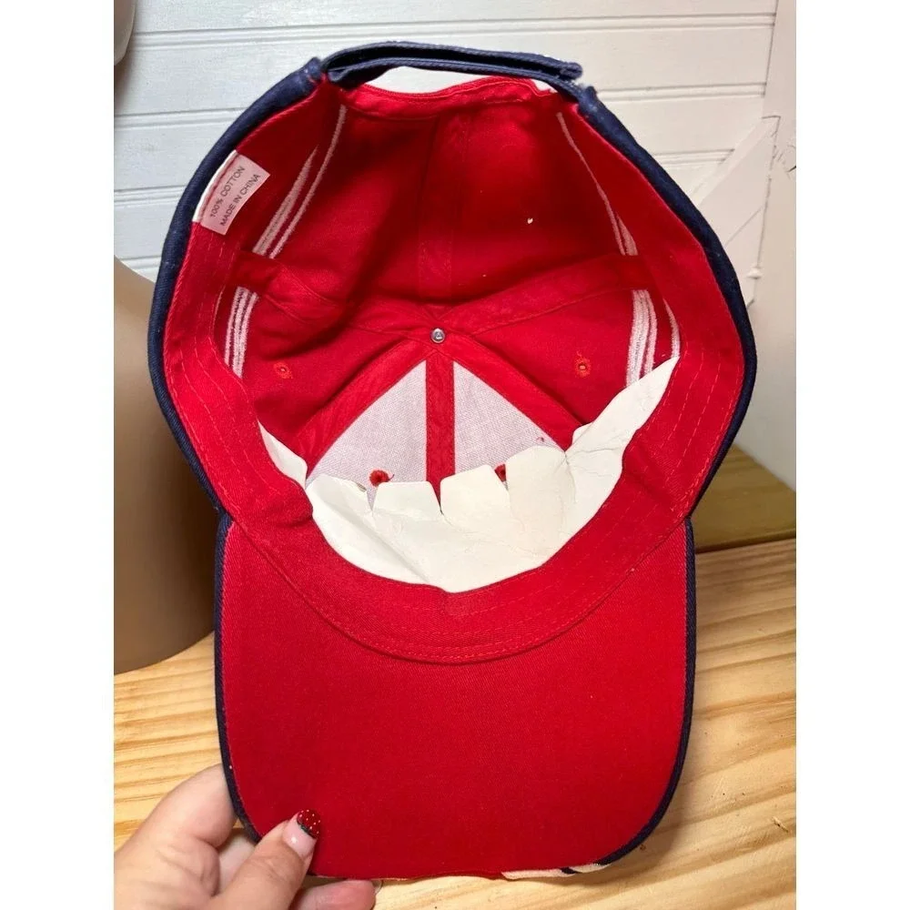National Guard Baseball‎ Hat NWOT Adjustable Racing Cap Red White Blue Unisex